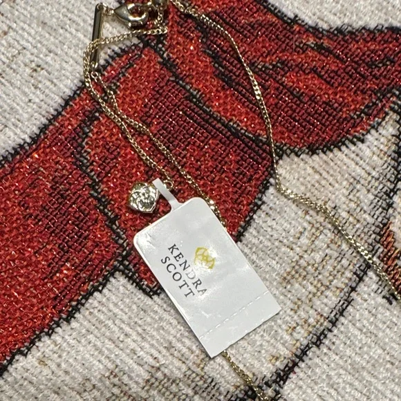 Kendra Scott Gold and Cream Ice Skate Necklace - Picture 2 of 3